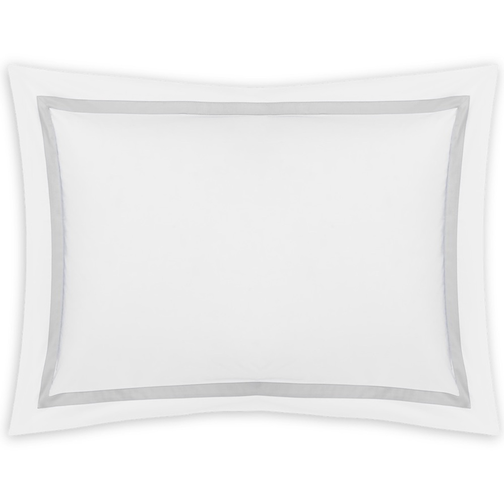 Matouk Lowell Pillow Shams- Pair- Silver- Standard